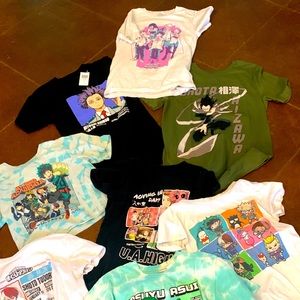 8 XS Hot Topic My Hero Academia t shirts